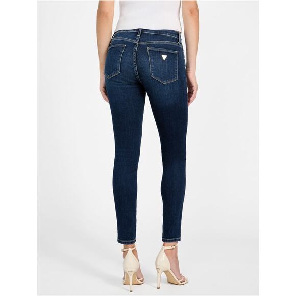 Guess Women's Blue Sexy Curve Mid-Rise Skinny Jeans Size 28 NWT - Picture 4 of 13